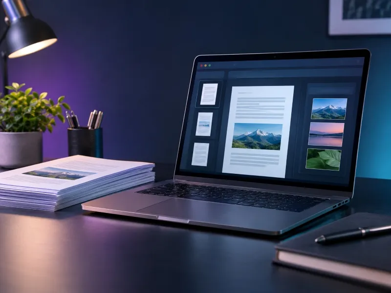 Document conversion and PDF file management workflow