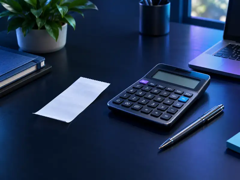 Sales Tax Calculator showing an estimated tax amount and total price